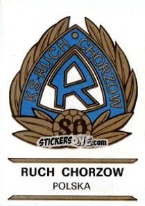 Sticker Ruch Chorzow - Badges football clubs n. 234 - Panini