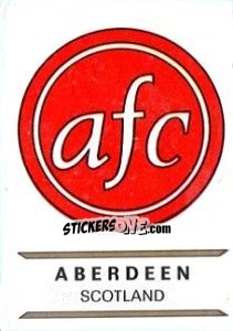 Cromo Aberdeen - Badges football clubs - Panini