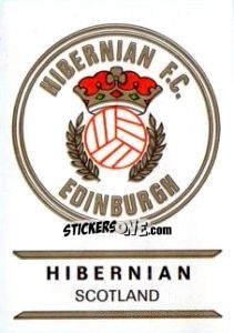 Cromo Hibernian - Badges football clubs - Panini