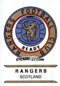 Cromo Rangers - Badges football clubs - Panini