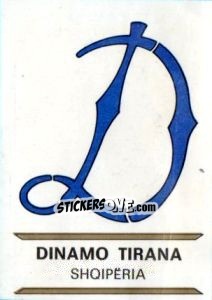 Sticker Dinamo Tirana - Badges football clubs - Panini