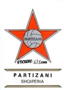 Cromo Partizani - Badges football clubs - Panini