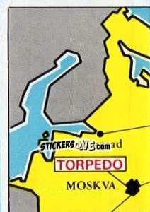 Sticker Map of USSR - Badges football clubs n. 265 - Panini