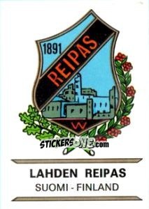 Sticker Lahden Reipas - Badges football clubs n. 277 - Panini