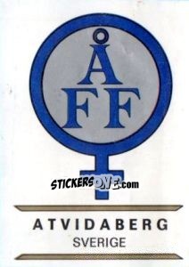 Figurina Atvidaberg - Badges football clubs - Panini