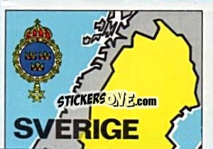 Sticker Map of Sweden - Badges football clubs n. 283 - Panini