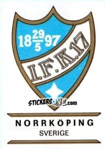 Cromo Norrköping - Badges football clubs - Panini