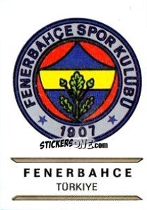 Figurina Fenerbahce - Badges football clubs - Panini