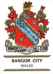 Cromo Bangor City - Badges football clubs - Panini