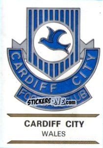 Cromo Cardiff City - Badges football clubs - Panini