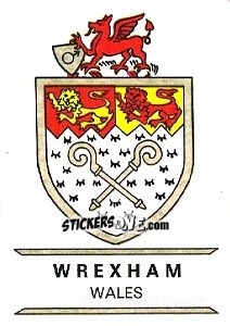 Cromo Wrexham - Badges football clubs - Panini