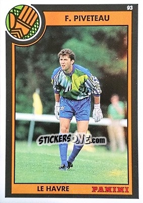 Sticker Fabien Piveteau - U.N.F.P. Football Cards 1992-1993 n. 4 - Panini