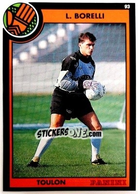 Sticker Luc Borelli - U.N.F.P. Football Cards 1992-1993 - Panini