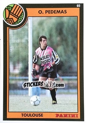 Sticker Oliver Pedemas - U.N.F.P. Football Cards 1992-1993 n. 20 - Panini