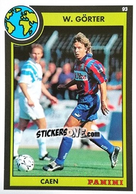 Figurina Wilhemus Gorter - U.N.F.P. Football Cards 1992-1993 - Panini