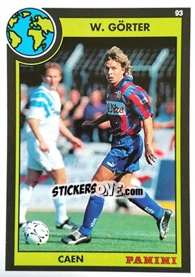 Sticker Wilhemus Gorter - U.N.F.P. Football Cards 1992-1993 n. 21 - Panini