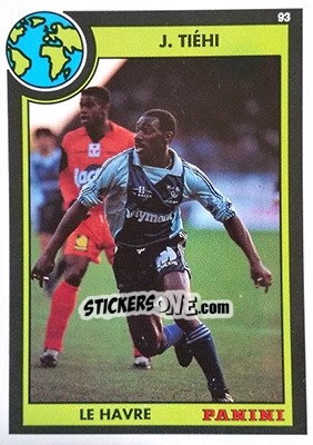 Cromo Joel Tiehi - U.N.F.P. Football Cards 1992-1993 - Panini