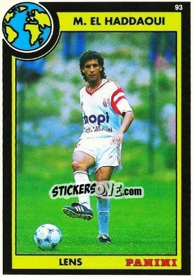 Sticker Mustapha El Haddaoui - U.N.F.P. Football Cards 1992-1993 n. 24 - Panini