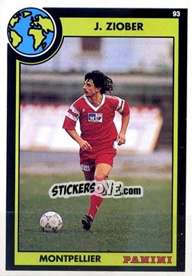 Cromo Jacek Ziober - U.N.F.P. Football Cards 1992-1993 - Panini
