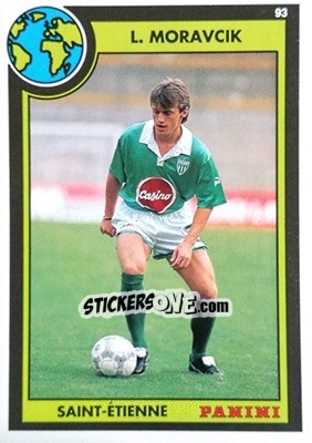 Sticker Lubomir Moravcik - U.N.F.P. Football Cards 1992-1993 n. 35 - Panini