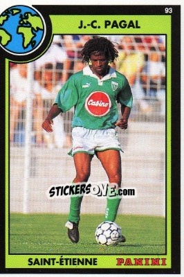 Sticker Jean-Claude Pagal - U.N.F.P. Football Cards 1992-1993 - Panini