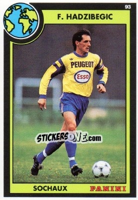 Sticker Farouk Hadzibegic - U.N.F.P. Football Cards 1992-1993 n. 37 - Panini