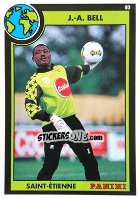 Cromo Joseph-Antoine Bell - U.N.F.P. Football Cards 1992-1993 - Panini