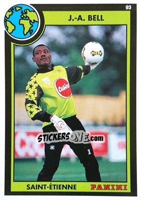 Sticker Joseph-Antoine Bell - U.N.F.P. Football Cards 1992-1993 n. 42 - Panini