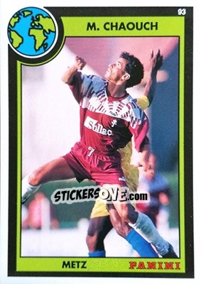Sticker Mohamed Chaouch - U.N.F.P. Football Cards 1992-1993 n. 46 - Panini
