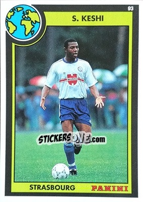 Sticker Stephen Keshi - U.N.F.P. Football Cards 1992-1993 n. 47 - Panini