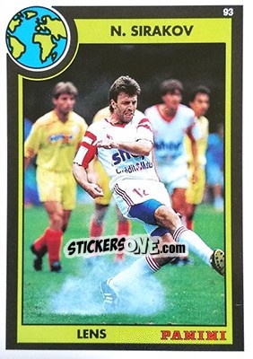 Cromo Najsko Sirakov - U.N.F.P. Football Cards 1992-1993 - Panini