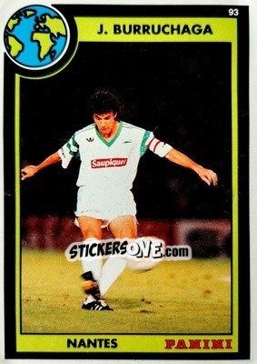 Sticker Jorge Burruchaga - U.N.F.P. Football Cards 1992-1993 n. 54 - Panini