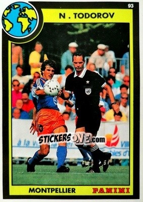 Figurina Nicolai Todorov - U.N.F.P. Football Cards 1992-1993 - Panini
