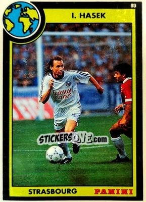 Sticker Ivan Hasek - U.N.F.P. Football Cards 1992-1993 - Panini