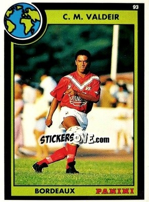 Figurina Caelso Moraire Valdier - U.N.F.P. Football Cards 1992-1993 - Panini