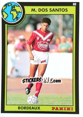 Cromo Marcios Dos Santos - U.N.F.P. Football Cards 1992-1993 - Panini