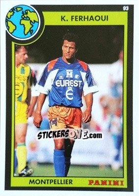 Sticker Kader Ferhaoui - U.N.F.P. Football Cards 1992-1993 - Panini