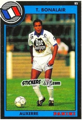 Figurina Thierry Bonalair - U.N.F.P. Football Cards 1992-1993 n. 70 - Panini