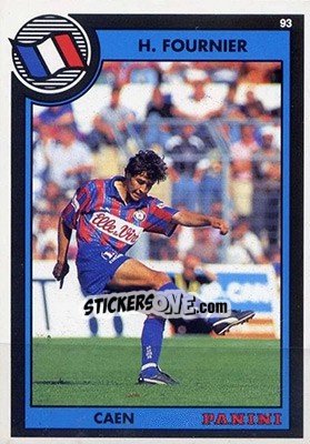 Sticker Hubert Fournier - U.N.F.P. Football Cards 1992-1993 - Panini