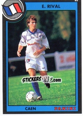 Figurina Emmanuel Rival - U.N.F.P. Football Cards 1992-1993 - Panini