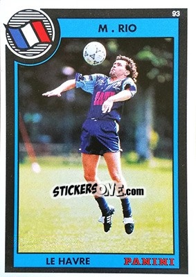 Cromo Michel Rio - U.N.F.P. Football Cards 1992-1993 n. 92 - Panini