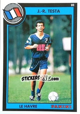 Sticker Jean-Roch Testa - U.N.F.P. Football Cards 1992-1993 - Panini