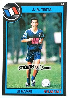 Figurina Jean-Roch Testa - U.N.F.P. Football Cards 1992-1993 n. 93 - Panini
