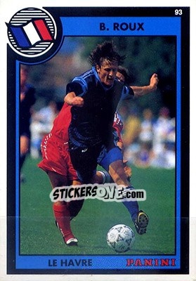 Sticker Bruno Roux - U.N.F.P. Football Cards 1992-1993 - Panini
