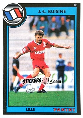 Sticker Jean-Luc Buisine - U.N.F.P. Football Cards 1992-1993 - Panini