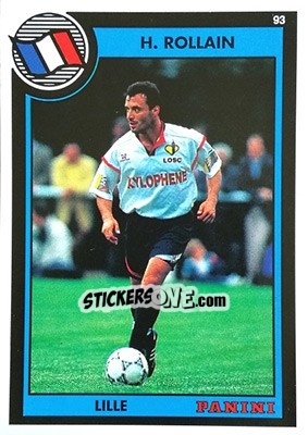 Sticker Herve Rillain - U.N.F.P. Football Cards 1992-1993 - Panini