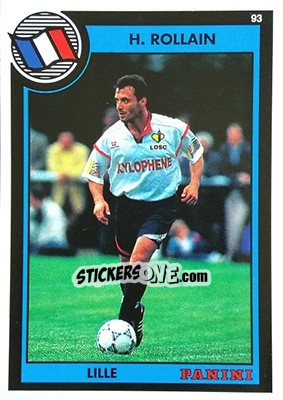 Sticker Herve Rillain - U.N.F.P. Football Cards 1992-1993 n. 99 - Panini