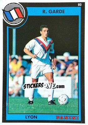 Sticker Remi Garde - U.N.F.P. Football Cards 1992-1993 n. 102 - Panini
