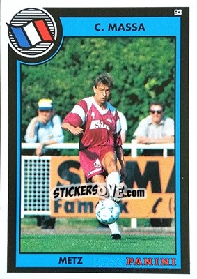 Figurina Claude Massa - U.N.F.P. Football Cards 1992-1993 n. 108 - Panini