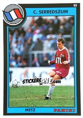 Cromo Cyril Serredszum - U.N.F.P. Football Cards 1992-1993 - Panini